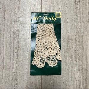 Ivory Medallion Doily 10” Round 100% Cotton